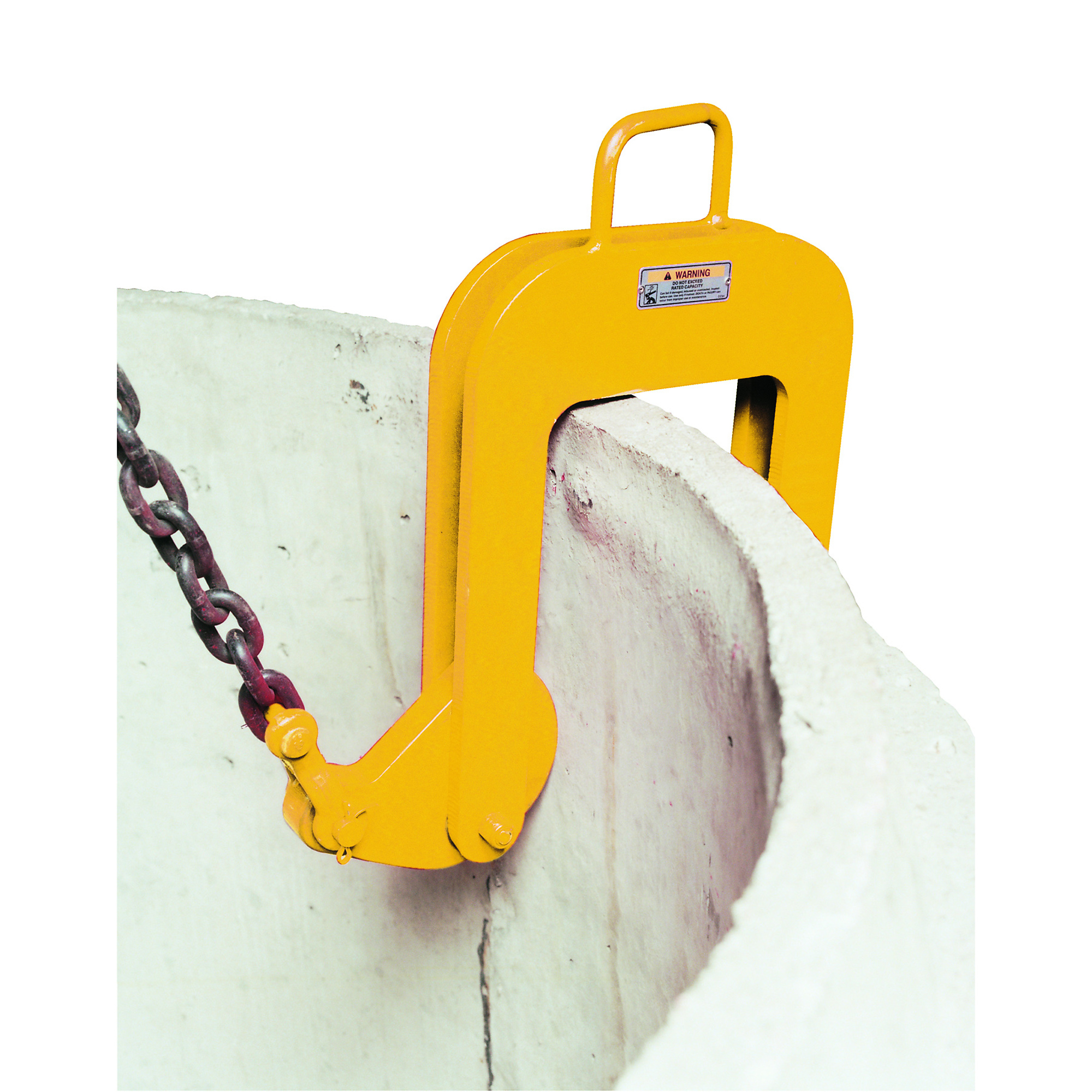 Caldwell Model MHL - Concrete Manhole Housing Lifter, Capacity 10000 lb, Pad Material Steel, Max. Load Width 6 in, Model# MHL-5-4/6